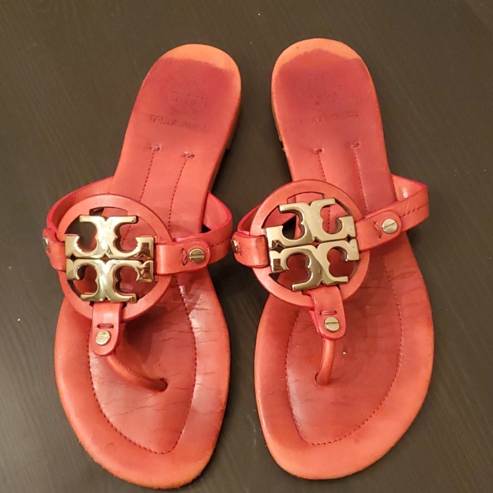 💖ORANGE TORY BURCH SANDALS $165!!!